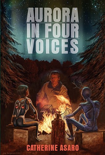 Aurora in Four Voices by Catherine Asaro, book cover