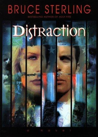 Distraction by Bruce Sterling, book cover