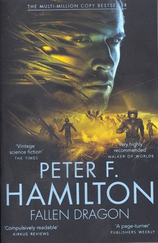 Fallen Dragon by Peter F. Hamilton, book cover