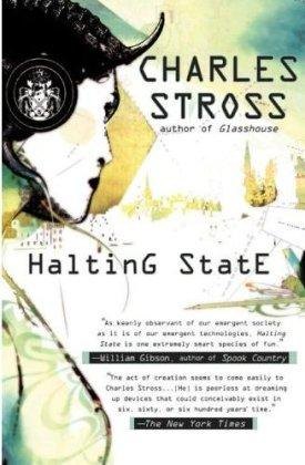 Halting State by Charles Stross, book cover