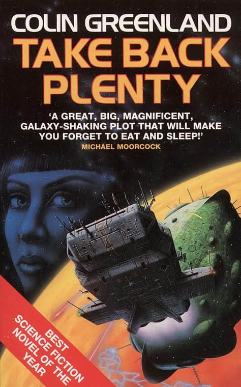Take Back Plenty by Colin Greenland, book cover